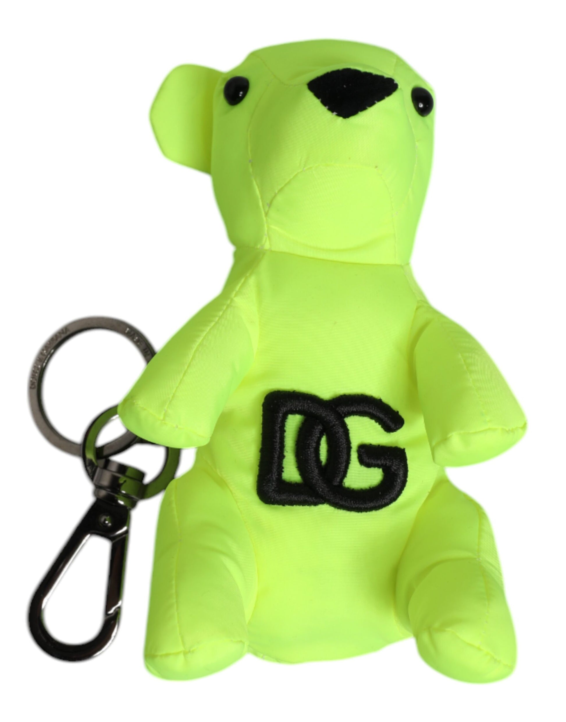 Dolce & Gabbana Green Bear Embroidered Logo Keychain Clasp Keyring - ClickThatClicks 