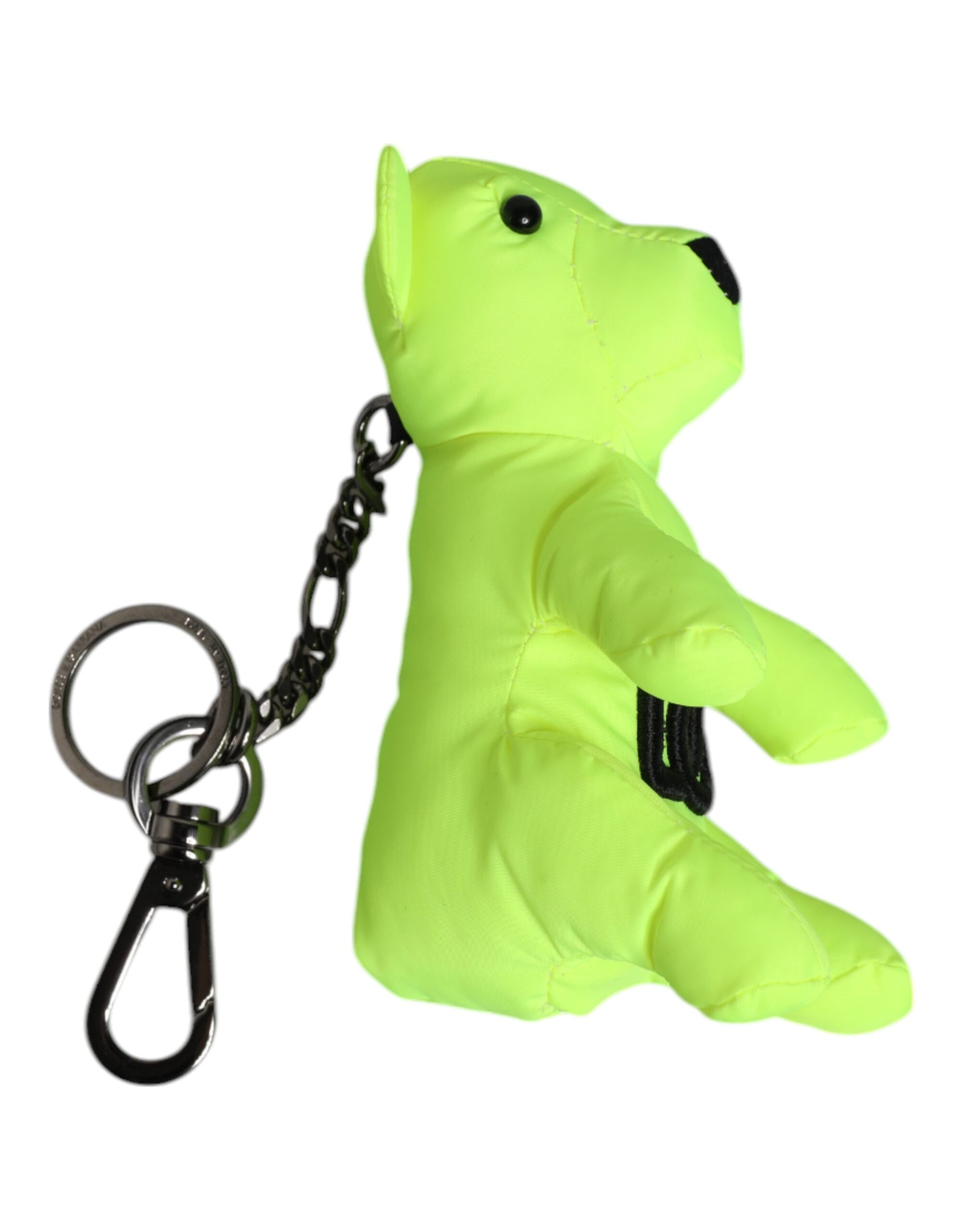 Dolce & Gabbana Green Bear Embroidered Logo Keychain Clasp Keyring - ClickThatClicks 