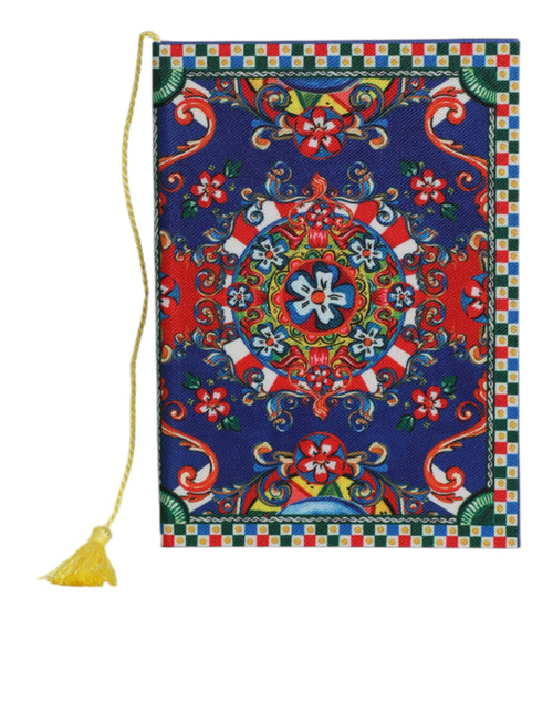 Dolce & Gabbana Multicolor Polyester Carretto Siciliano Print Notebook - ClickThatClicks 