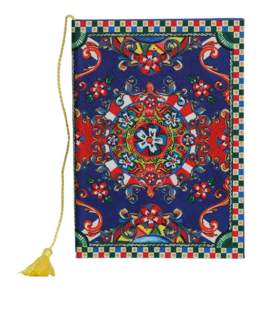 Dolce & Gabbana Multicolor Polyester Carretto Siciliano Print Notebook - ClickThatClicks 
