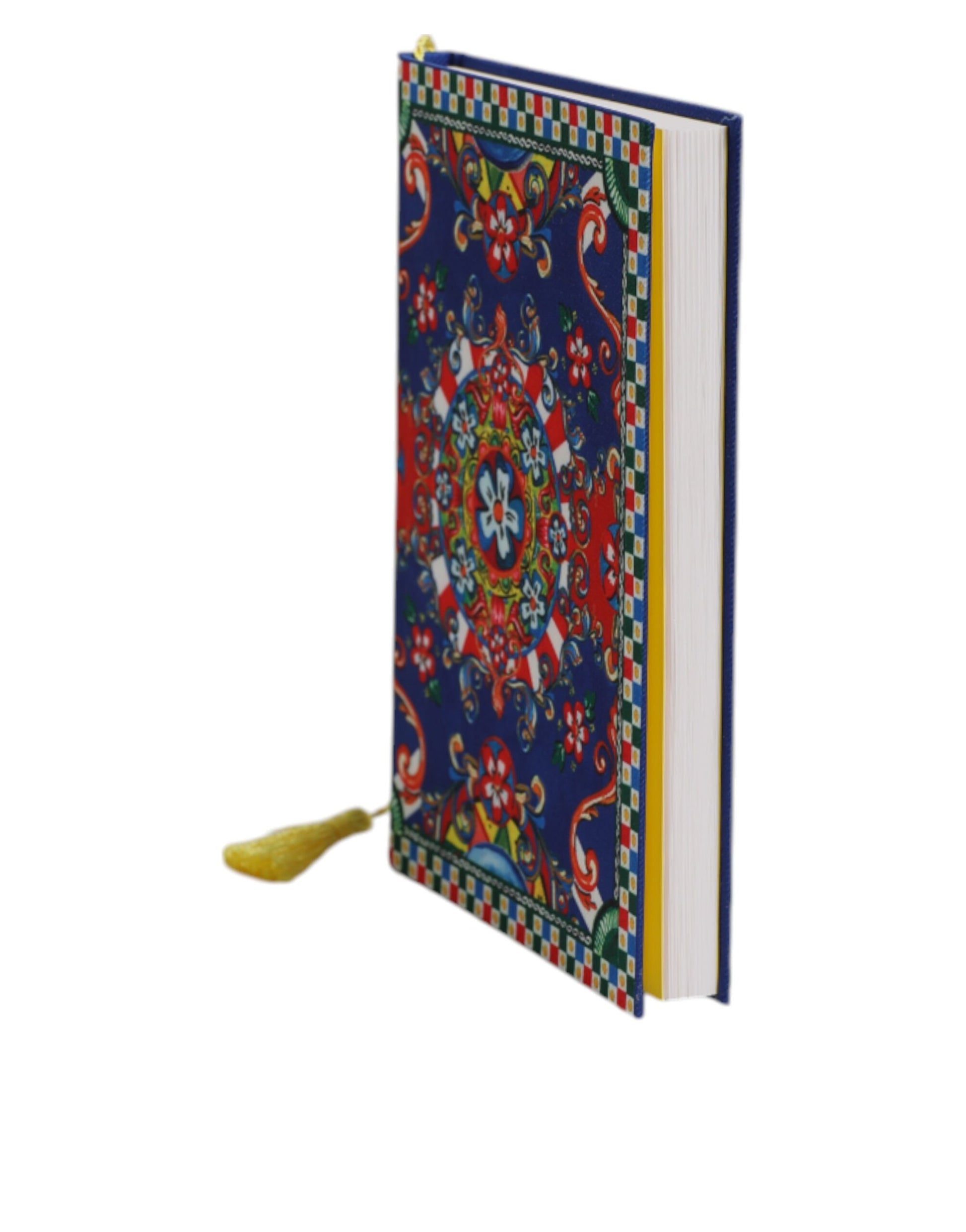 Dolce & Gabbana Multicolor Polyester Carretto Siciliano Print Notebook - ClickThatClicks 