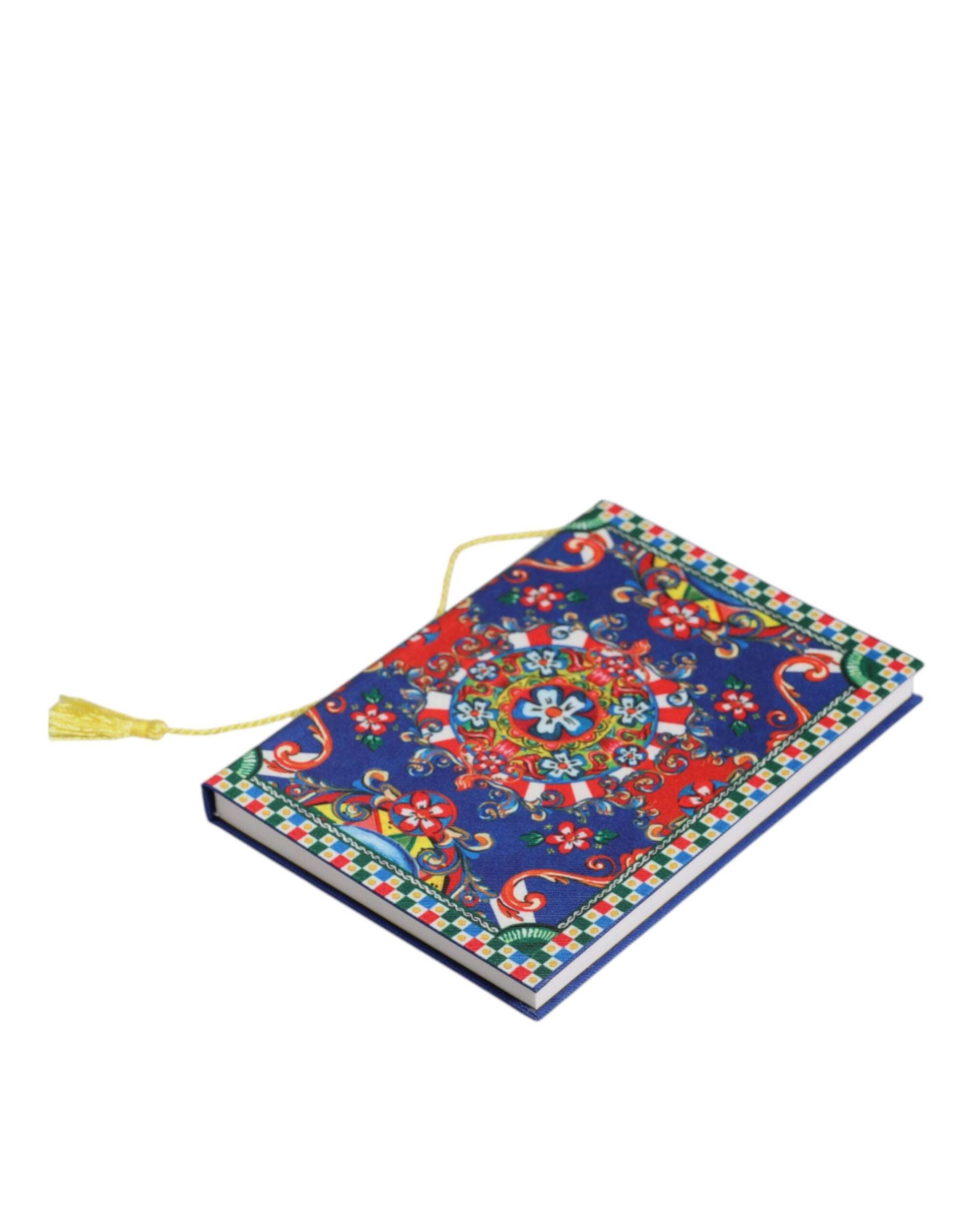Dolce & Gabbana Multicolor Polyester Carretto Siciliano Print Notebook - ClickThatClicks 