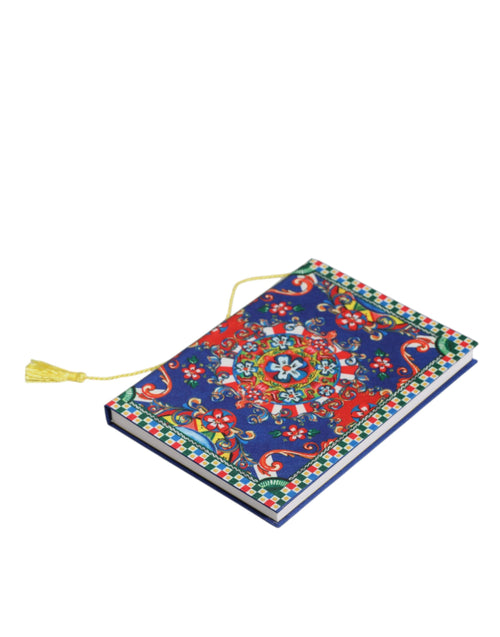 Dolce & Gabbana Multicolor Polyester Carretto Siciliano Print Notebook - ClickThatClicks 
