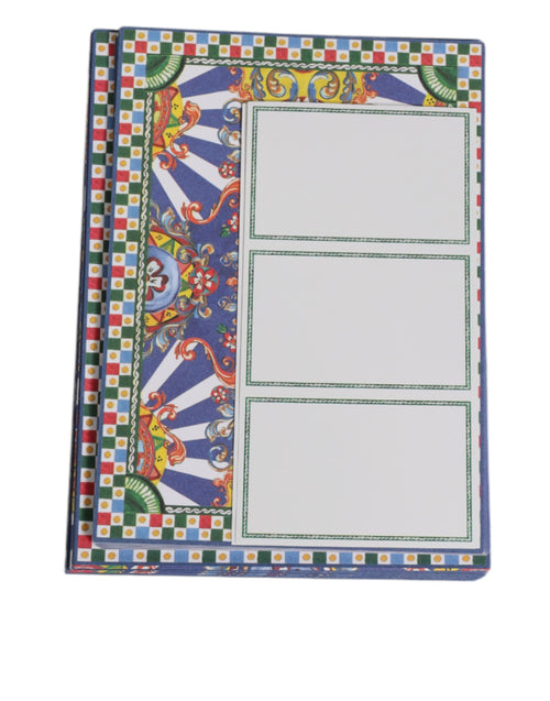 Dolce & Gabbana Multicolor Carretto Siciliano Envelope Post Card Holder - ClickThatClicks 