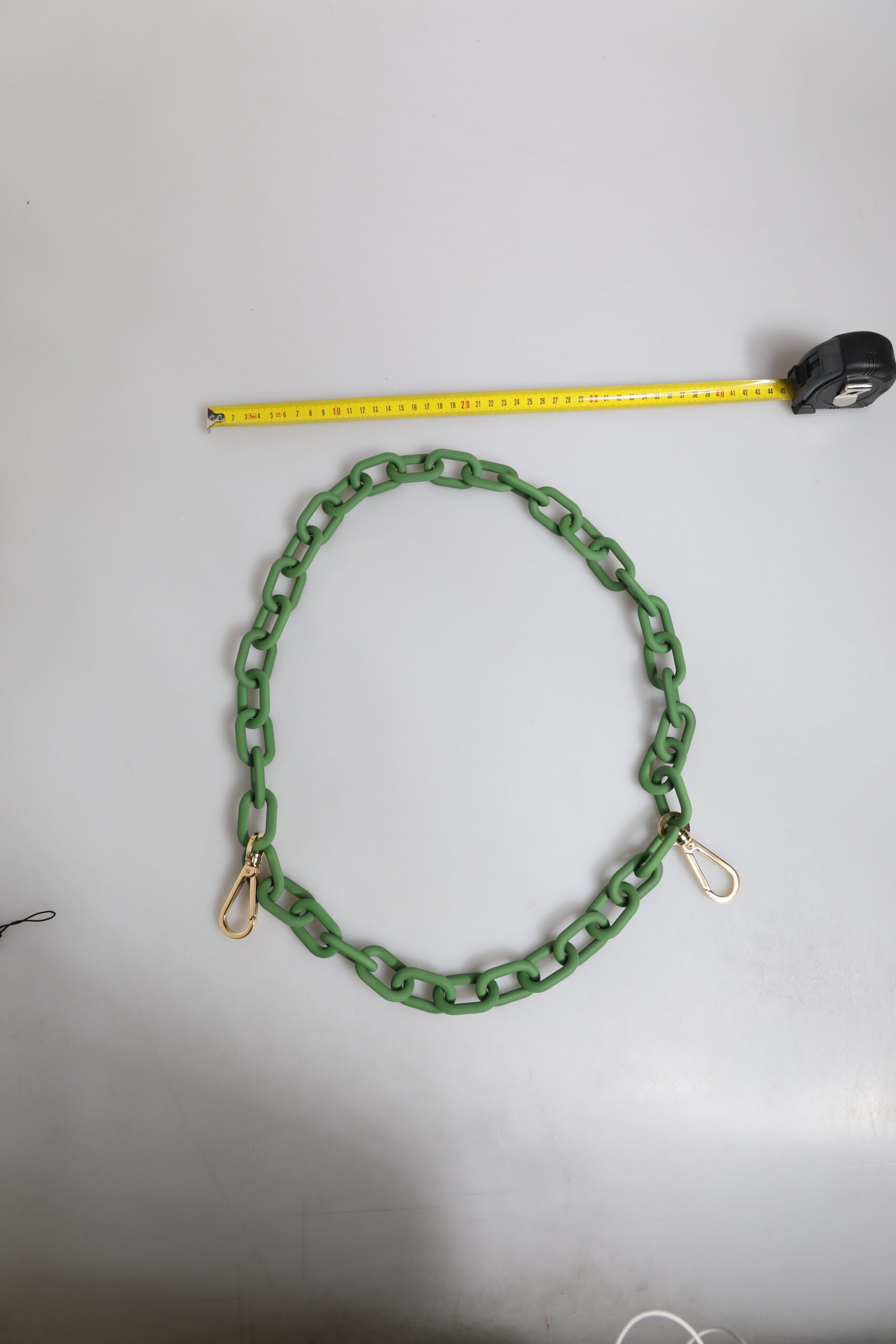 Dolce & Gabbana Green Plexy Acrylic Chunky Gold Hardware Wallet Chain - ClickThatClicks 