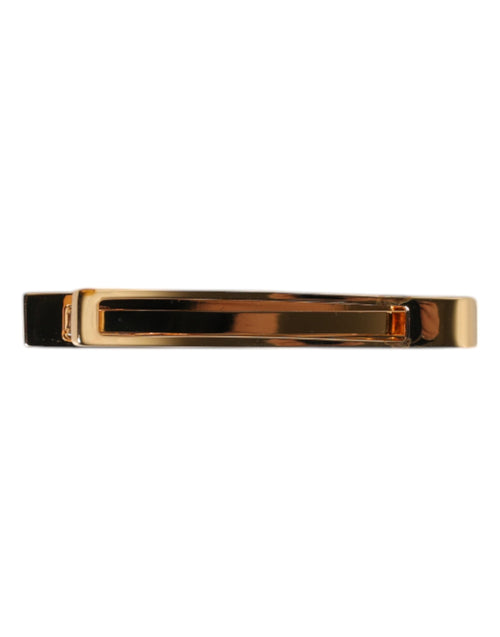 Dolce & Gabbana Gold Tone Brass Logo Branded Tie Clip Bar - ClickThatClicks 