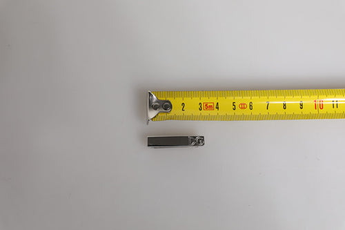 Dolce & Gabbana Silver Tone Brass Logo Branded Tie Clip Bar - ClickThatClicks 