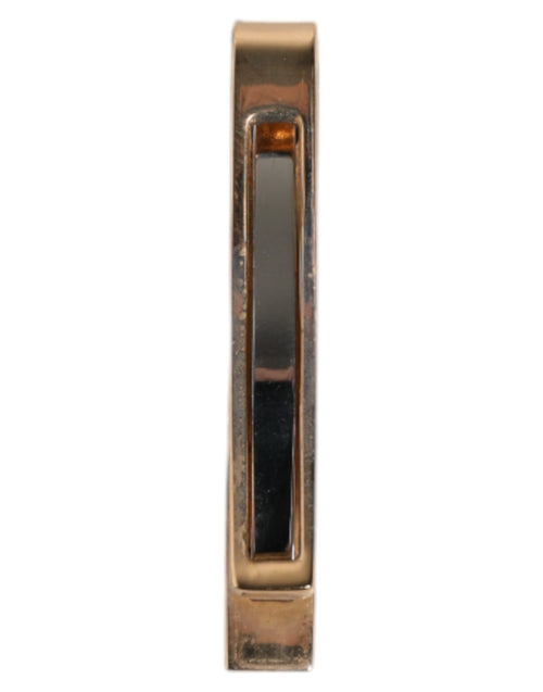 Dolce & Gabbana Gold Tone Brass Logo Branded Tie Clip Bar - ClickThatClicks 