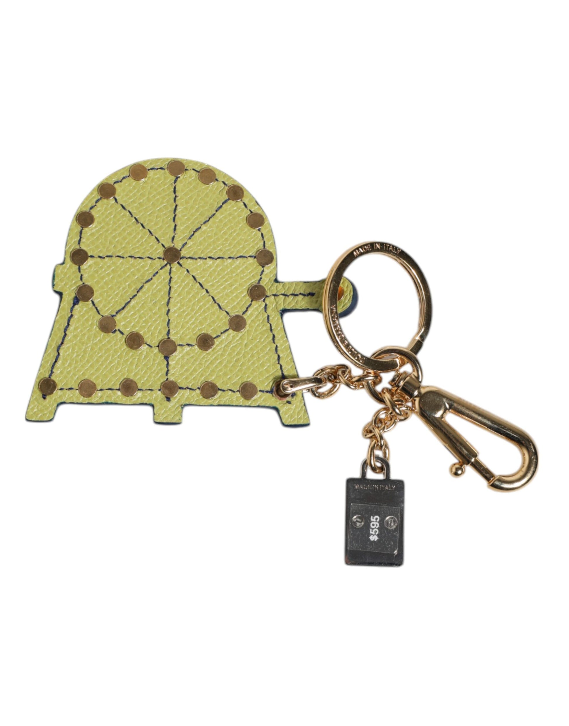 Dolce & Gabbana Multicolor Gold Tone Carretto Keychain Keyring - ClickThatClicks 