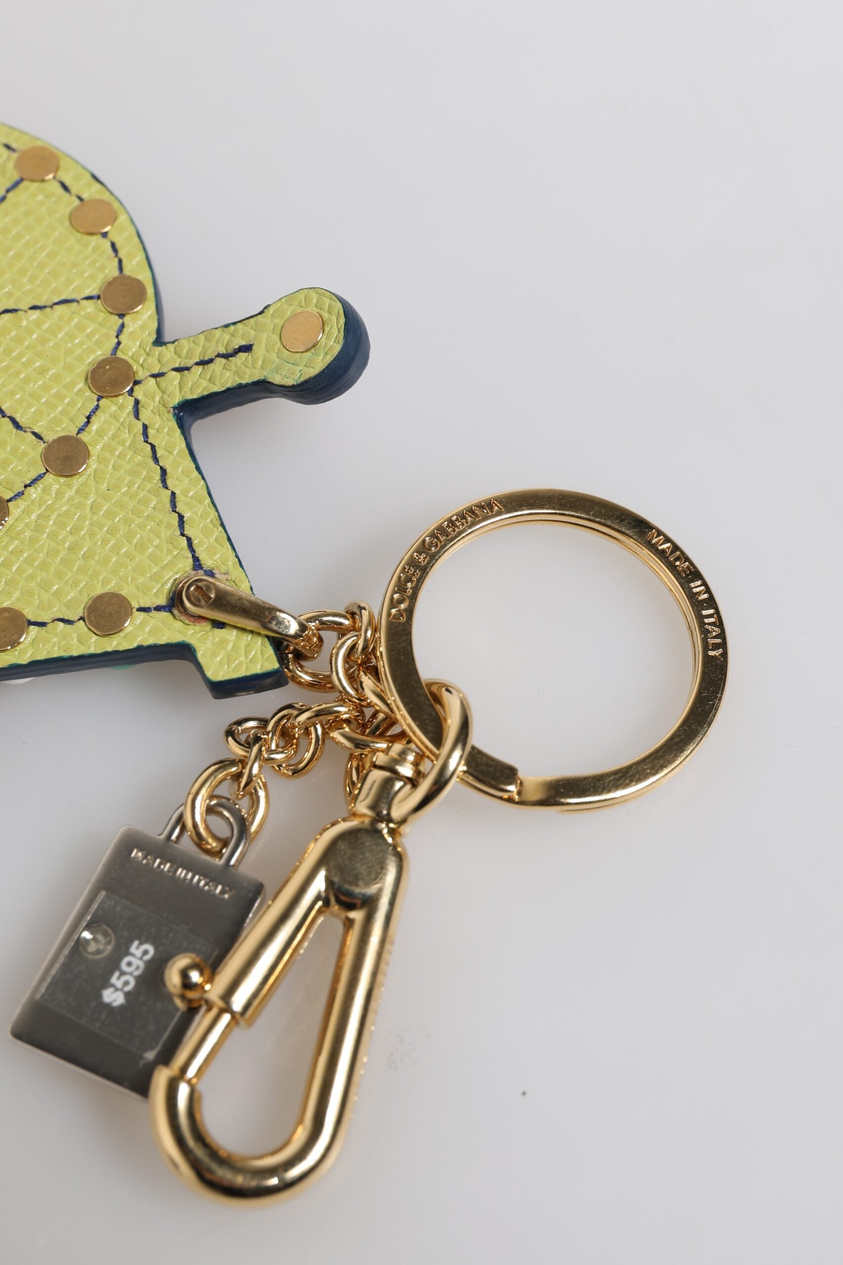 Dolce & Gabbana Multicolor Gold Tone Carretto Keychain Keyring - ClickThatClicks 