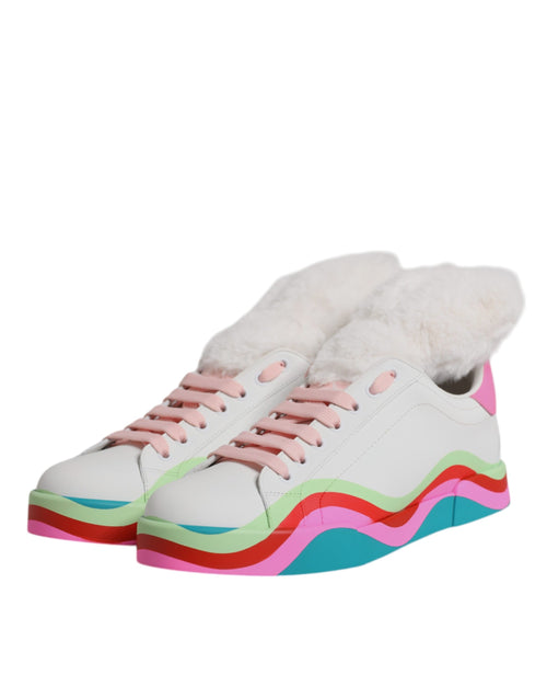Dolce & Gabbana Multicolor Low Top Trainers Sneakers Shoes - ClickThatClicks 