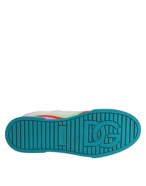 Dolce & Gabbana Multicolor Low Top Trainers Sneakers Shoes - ClickThatClicks 