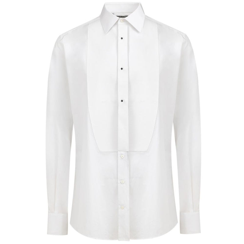 Dolce & Gabbana White Cotton Dress Shirt