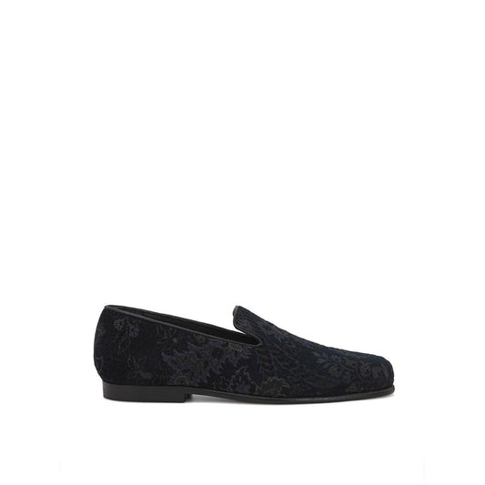 Etro Blue Leather Slip-On Loafers - ClickThatClicks 