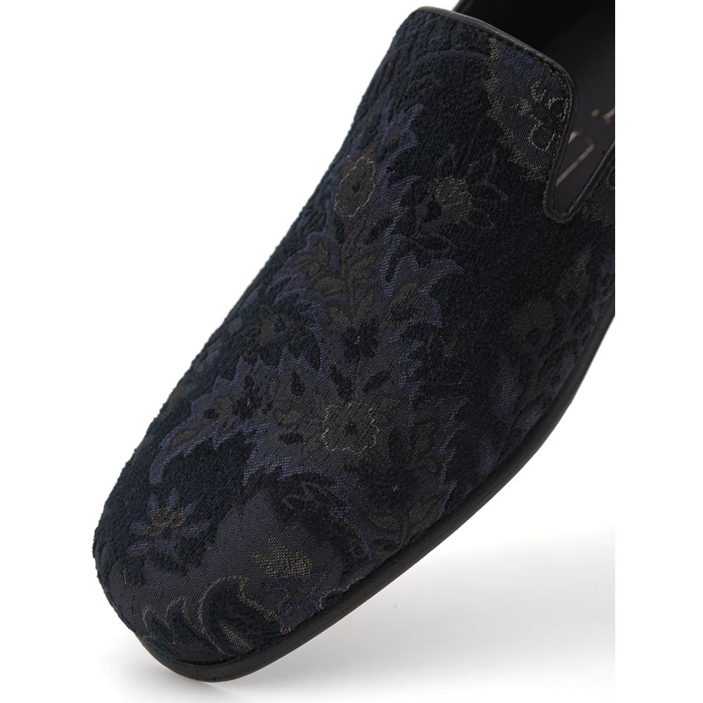 Etro Blue Leather Slip-On Loafers - ClickThatClicks 