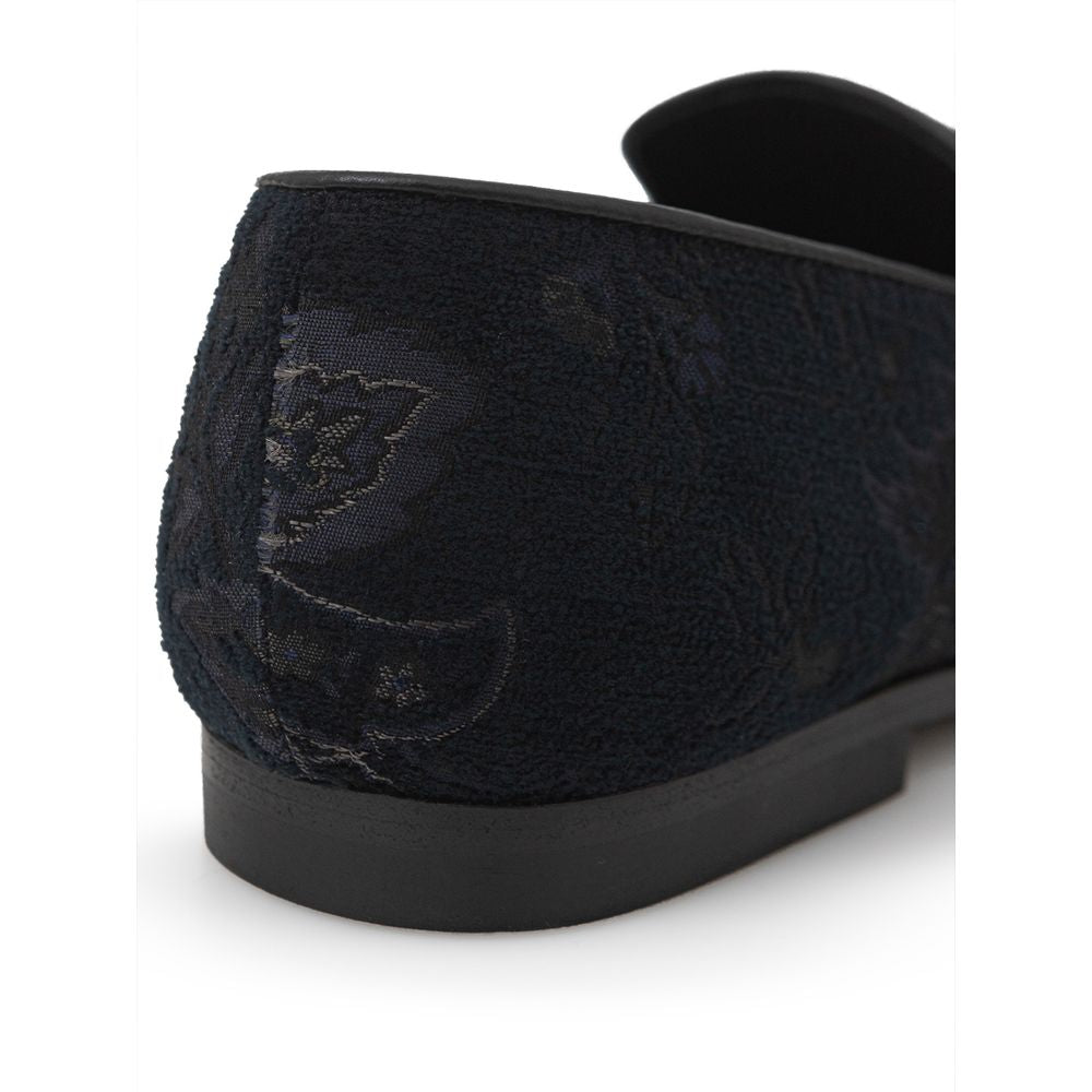 Etro Blue Leather Slip-On Loafers - ClickThatClicks 