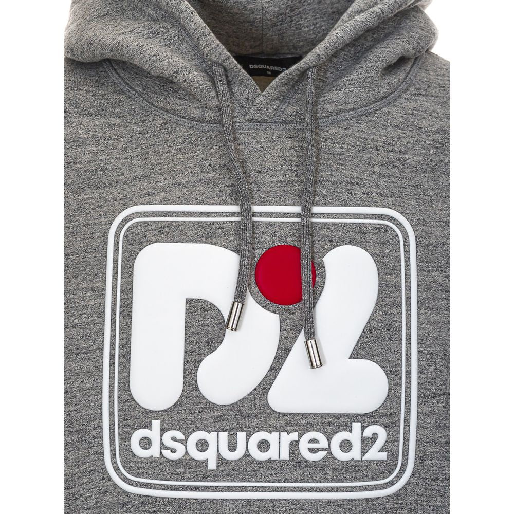 Dsquared² Gray Cotton Sweatshirt - ClickThatClicks 