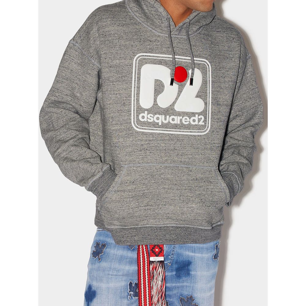 Dsquared² Gray Cotton Sweatshirt - ClickThatClicks 