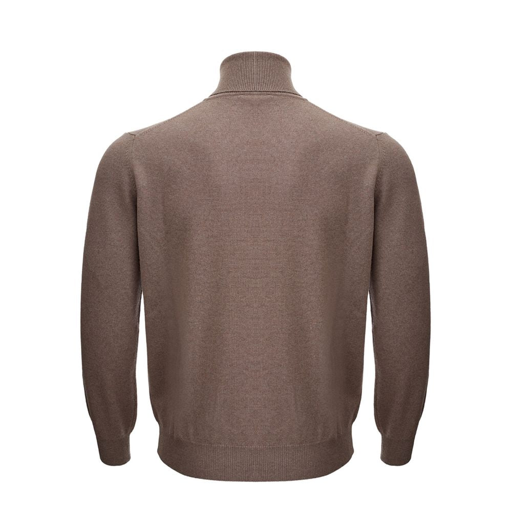 KANGRA Brown Wool Turtleneck - ClickThatClicks 