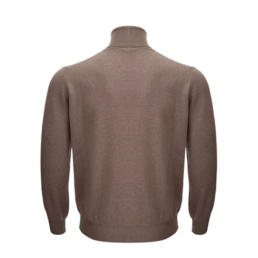 KANGRA Brown Wool Turtleneck - ClickThatClicks 