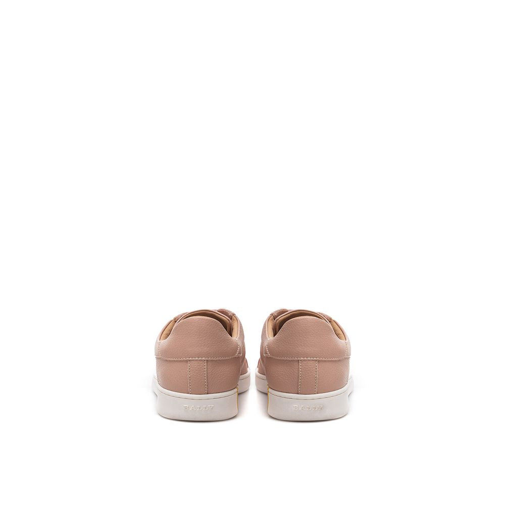 Bally Pink Fabric And Leather Low Top Sneakers - ClickThatClicks 