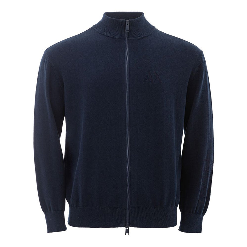 Armani Exchange Chic Blue Cotton Sweater for Men
