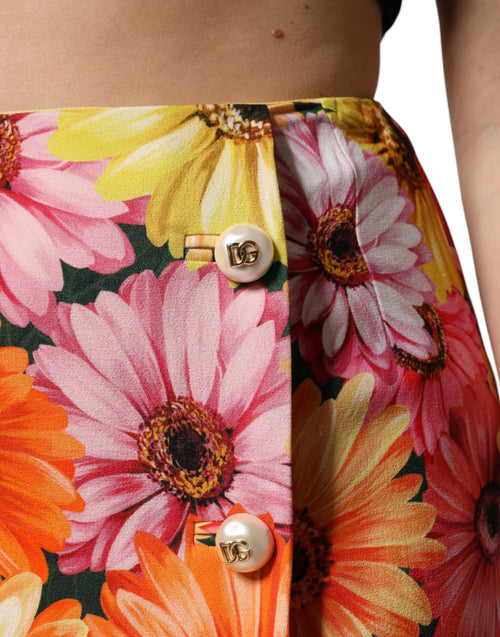 Dolce & Gabbana Multicolor Floral High Waist Mini Skirt - ClickThatClicks 