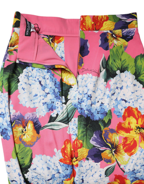 Dolce & Gabbana Multicolor Floral High Waist Midi Skirt - ClickThatClicks 