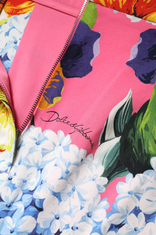 Dolce & Gabbana Multicolor Floral High Waist Midi Skirt - ClickThatClicks 