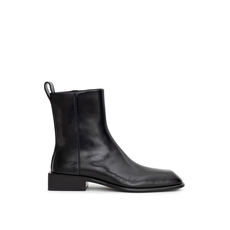 Alexander Wang Black Leather Ankle Boots