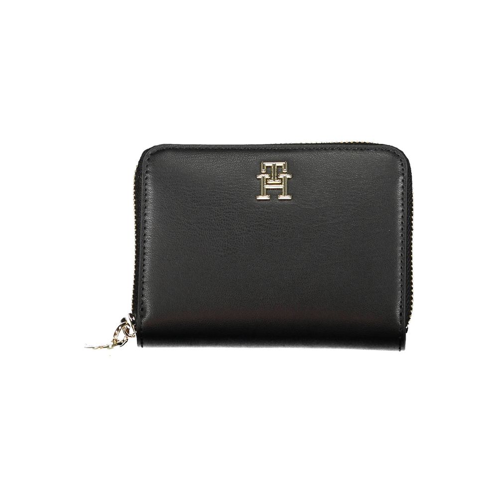 Tommy Hilfiger Black Polyethylene Women Wallet - ClickThatClicks 