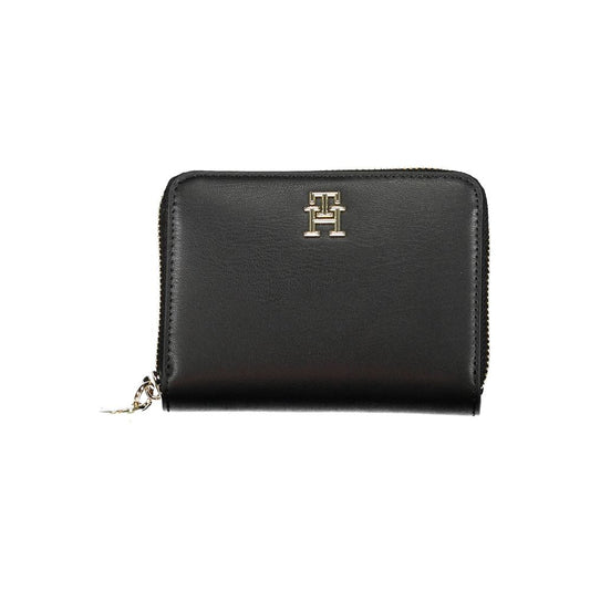 Tommy Hilfiger Black Polyethylene Women Wallet - ClickThatClicks 