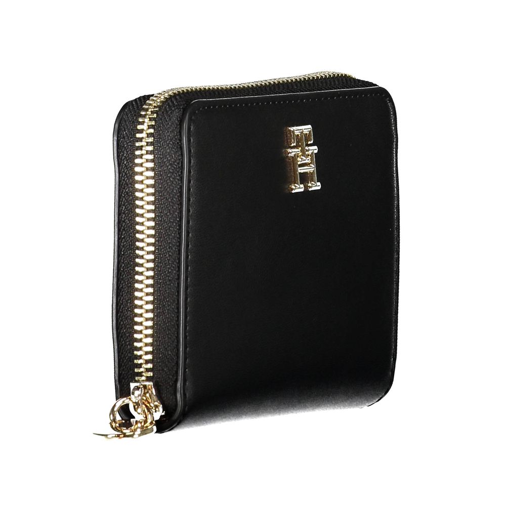 Tommy Hilfiger Black Polyethylene Women Wallet - ClickThatClicks 