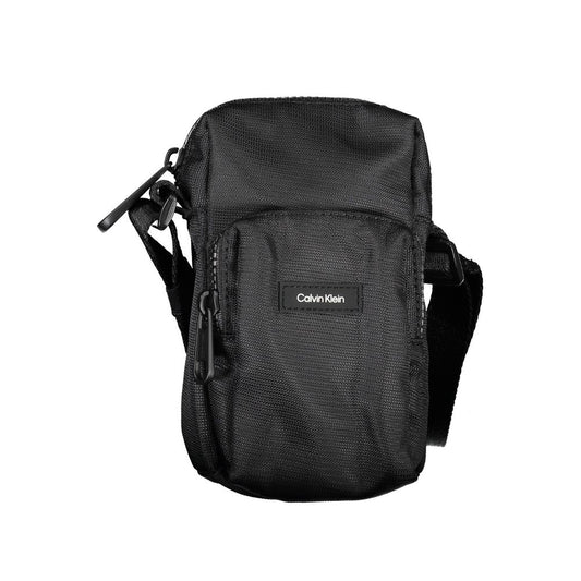 Calvin Klein Elegant Black Shoulder Bag with Chic Detailing - ClickThatClicks 
