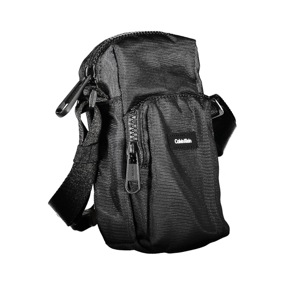 Calvin Klein Elegant Black Shoulder Bag with Chic Detailing - ClickThatClicks 