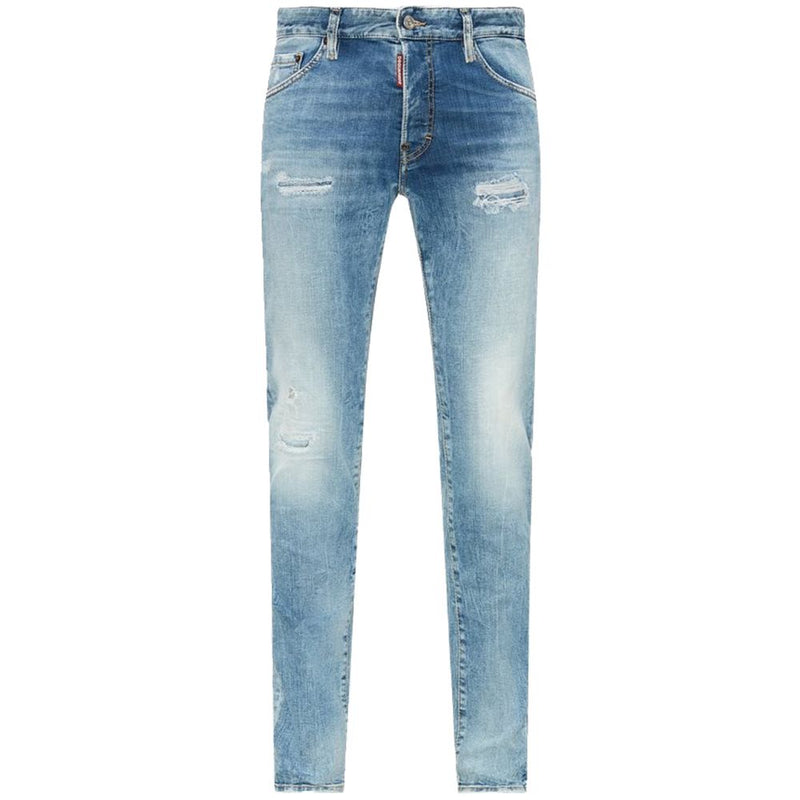 Dsquared² Blue Cotton Men's Slim Fit Jean
