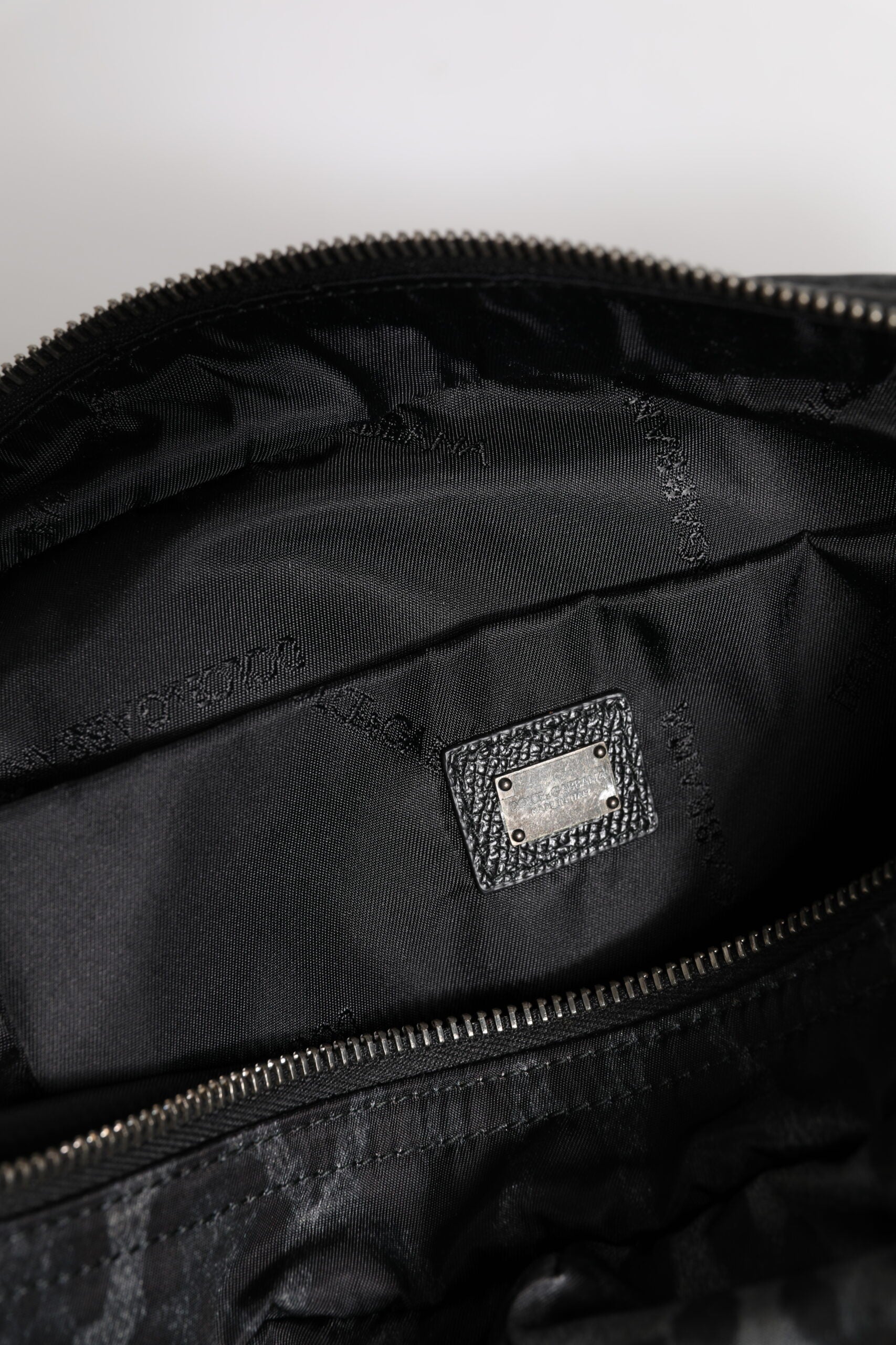 Dolce & Gabbana Black Gray Leopard DG Logo Belt Waist Fanny Pack Bag - ClickThatClicks 