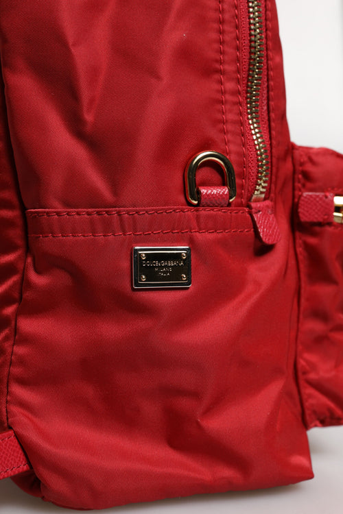 Dolce & Gabbana Red #DGFAMILY VULCANO Embellishment Backpack Bag - ClickThatClicks 