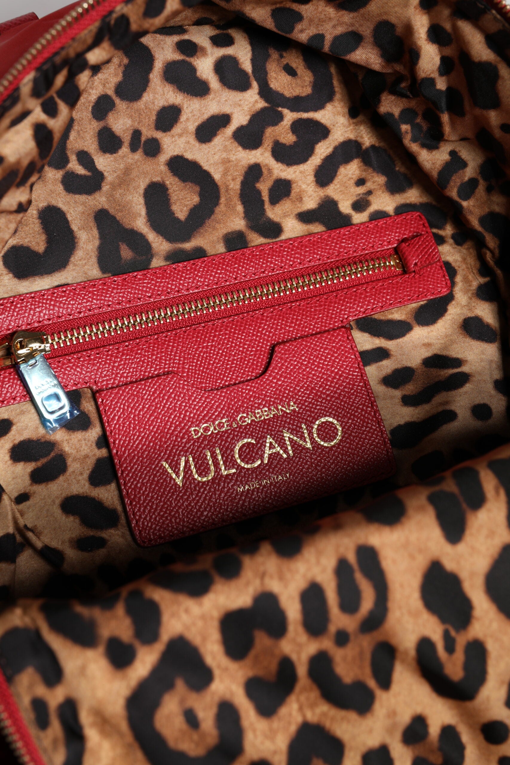 Dolce & Gabbana Red #DGFAMILY VULCANO Embellishment Backpack Bag - ClickThatClicks 