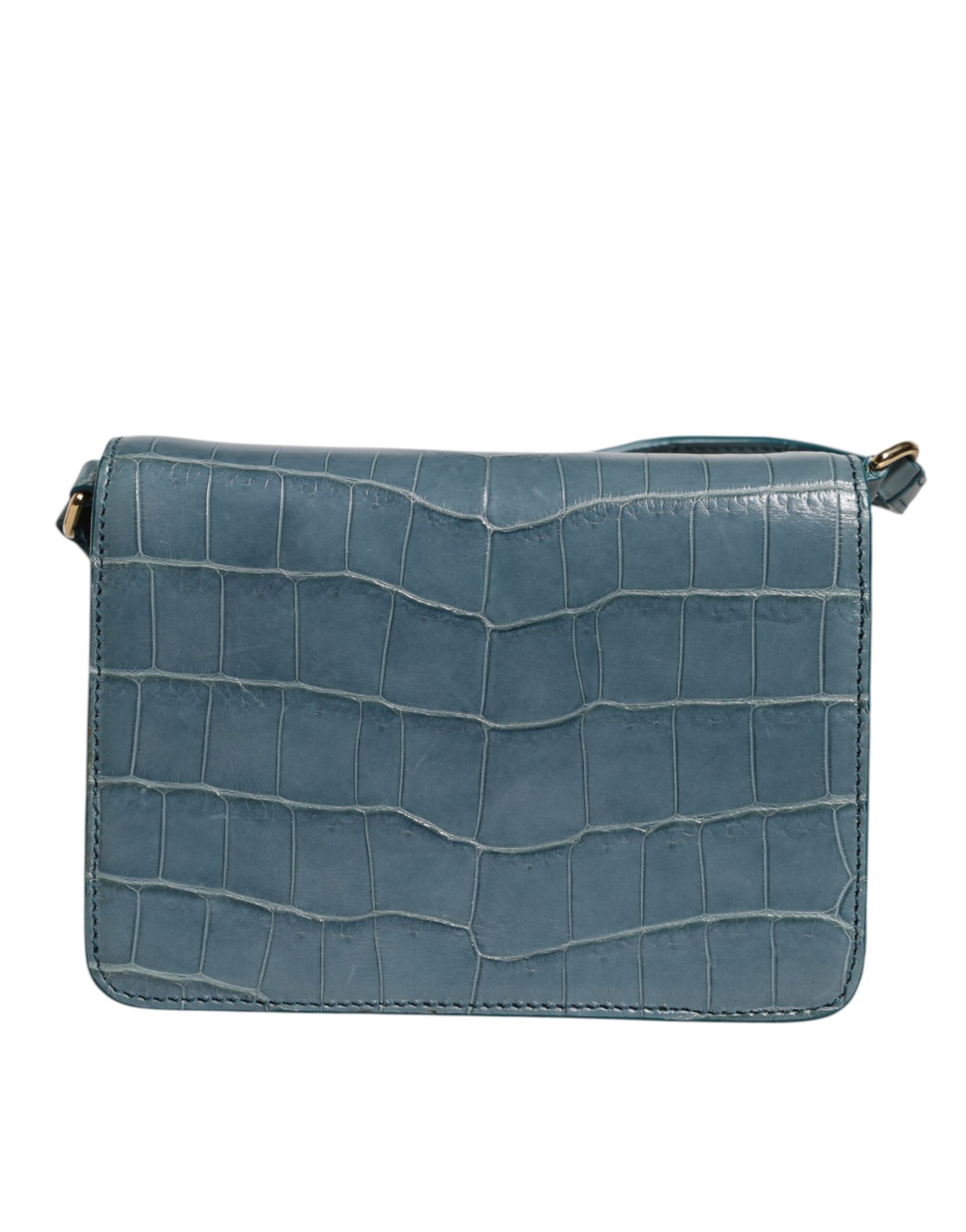 Dolce & Gabbana Green Exotic Leather DG Plaque Crossbody Mini Bag - ClickThatClicks 