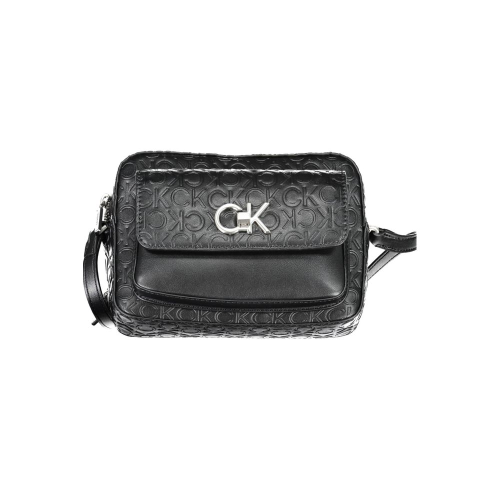 Calvin Klein Black Polyester Women's Shoulder Bag - ClickThatClicks 