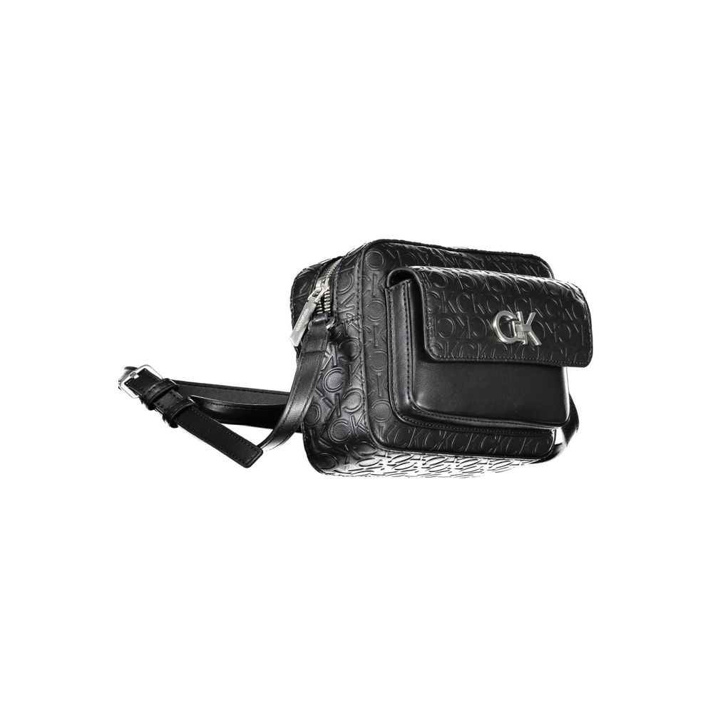 Calvin Klein Black Polyester Women's Shoulder Bag - ClickThatClicks 