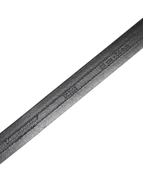 Dolce & Gabbana Black Burgundy Calfskin Metal Logo Buckle Belt - ClickThatClicks 