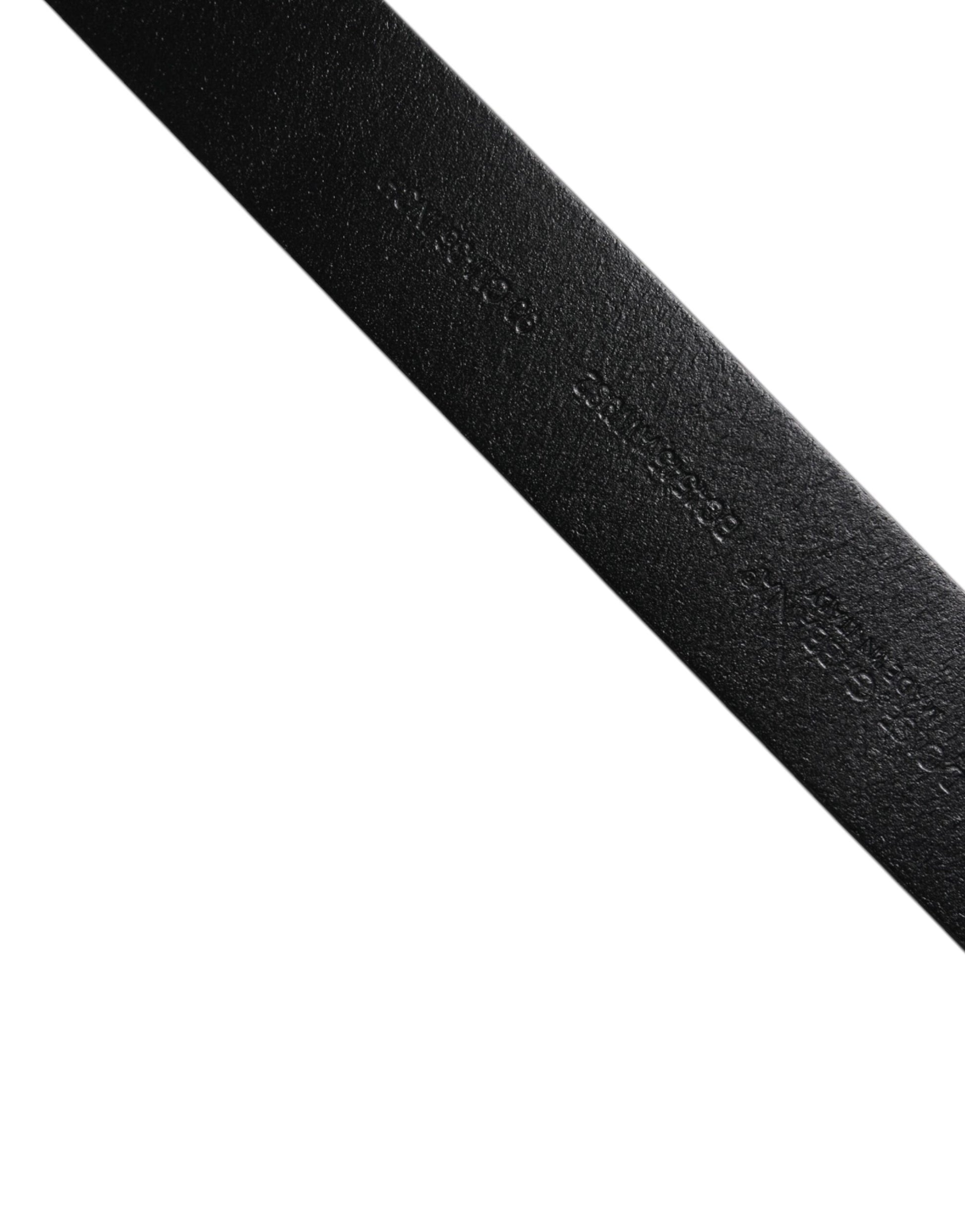 Dolce & Gabbana Brown Calf Leather Classic Metal Buckle Belt - ClickThatClicks 