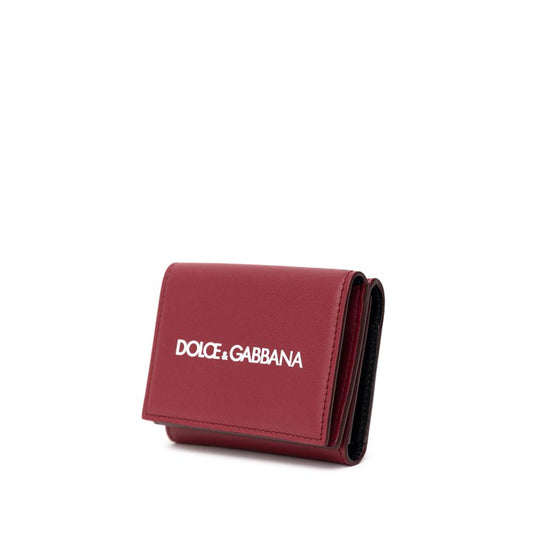 Dolce & Gabbana Red Calfskin Wallet - ClickThatClicks 