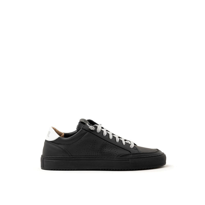 P448 Black Leather Athletic Sneakers