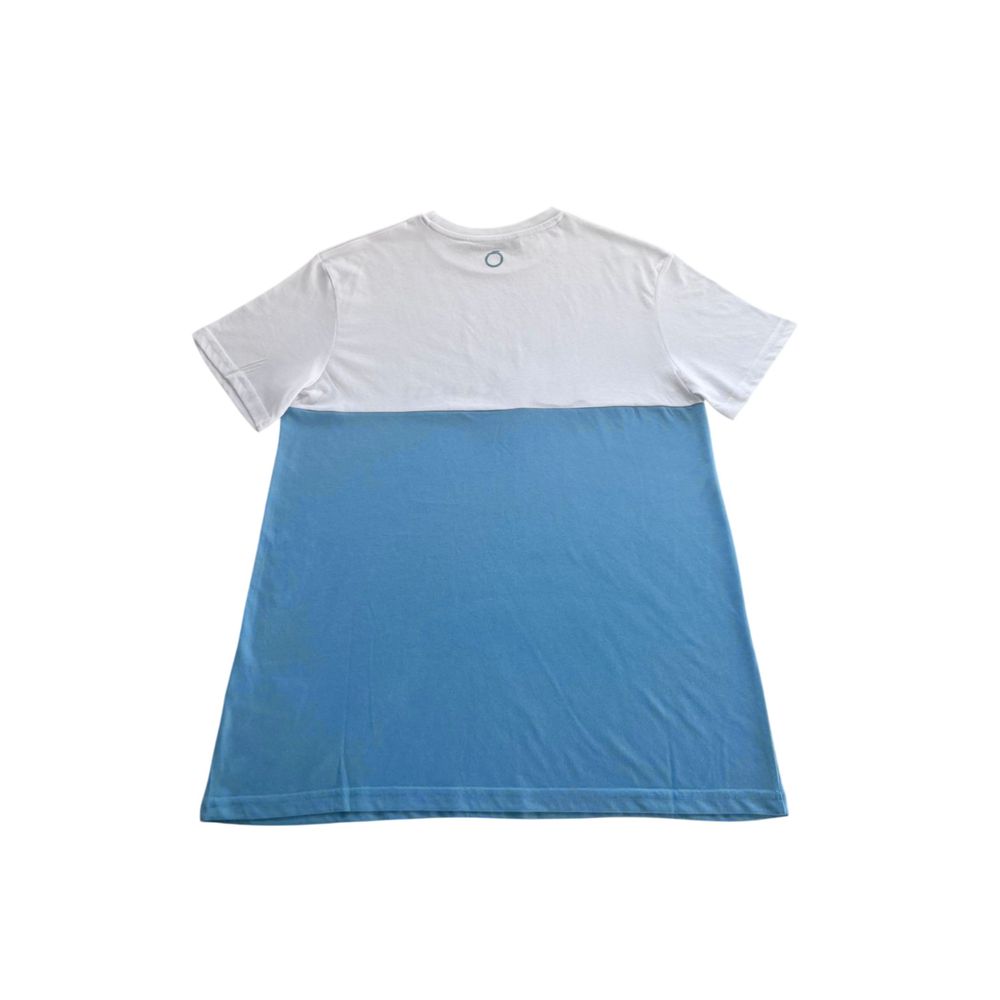Trussardi Beachwear Light Blue Cotton Men T-Shirt - ClickThatClicks 