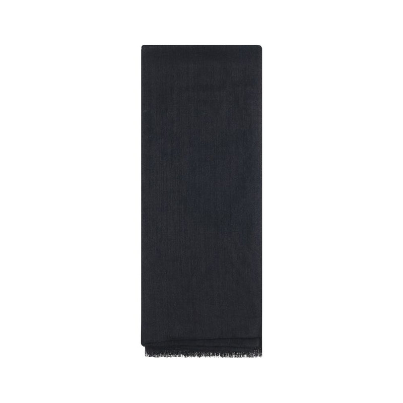 Brunello Cucinelli Black Cashmere Scarf