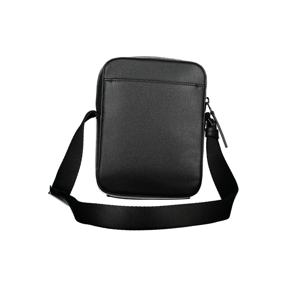 Calvin Klein Sleek Black Shoulder Bag with Logo Detail - ClickThatClicks 