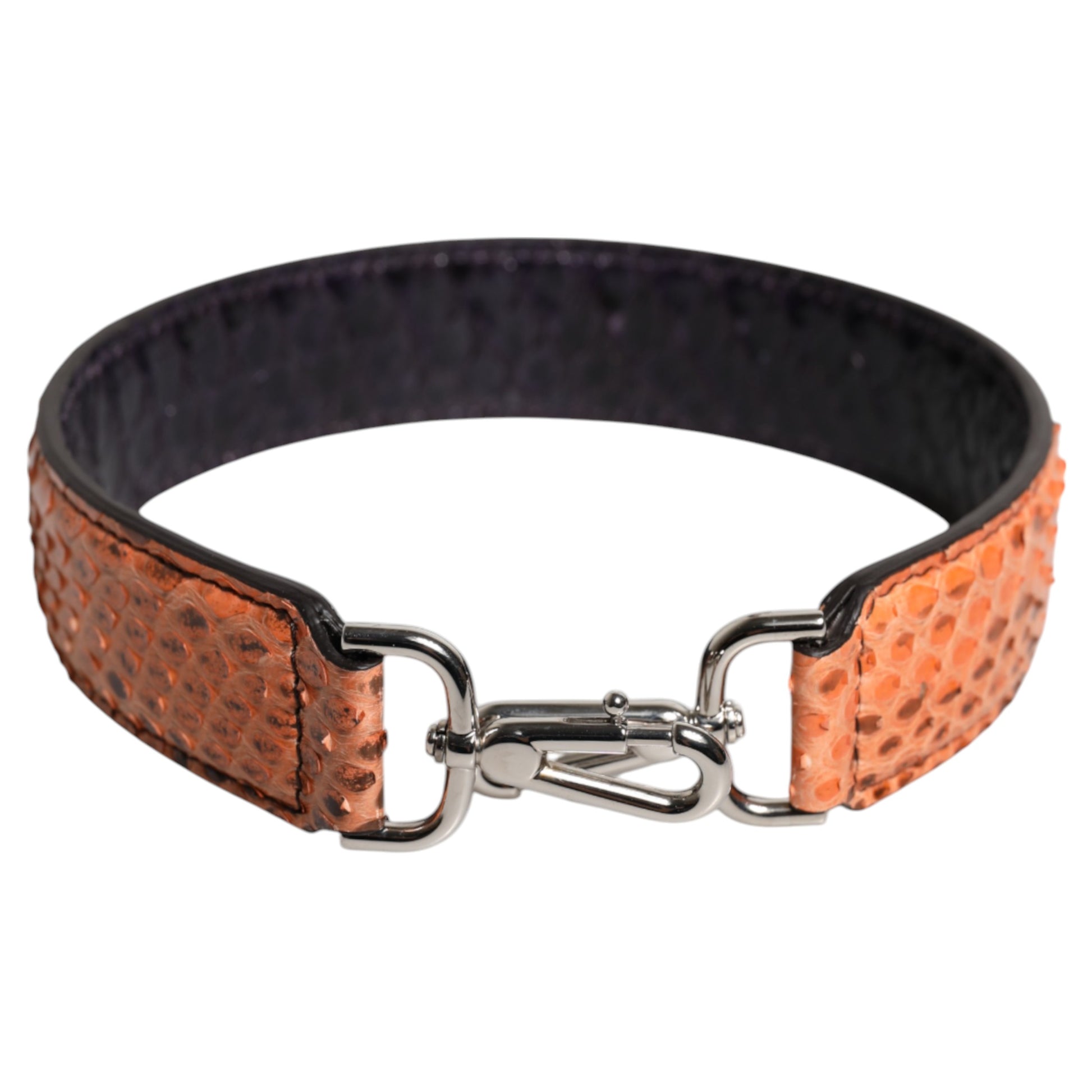 Dolce & Gabbana Black Beige Exotic Leather Bag Shoulder Strap - ClickThatClicks 